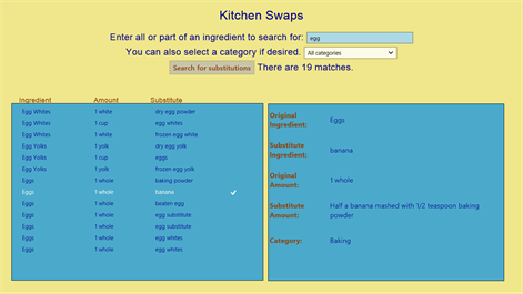 Kitchen Swaps Screenshots 1