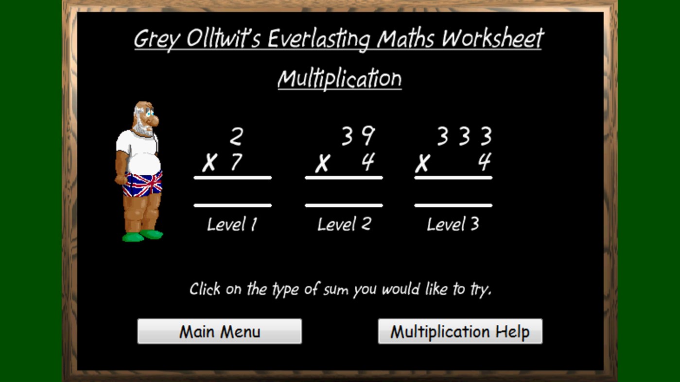 #4. Everlasting Maths Worksheets (Windows) 由: Grey Olltwit Software