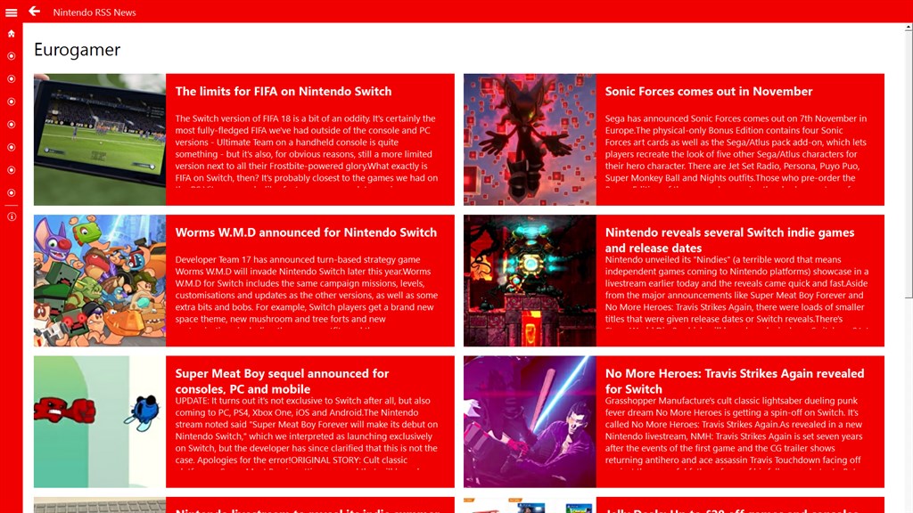 Take a look at Eurogamer's new game pages