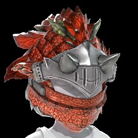 Dragon Knight Armor Helmet - Red