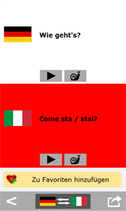 German to Italian phrasebook screenshot 3