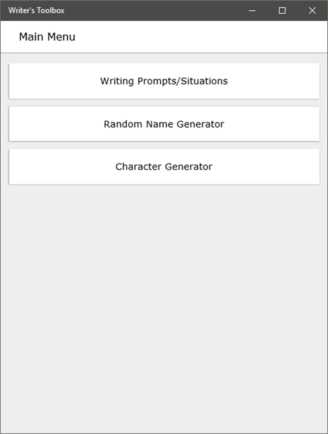 Writer's Toolbox Screenshots 1