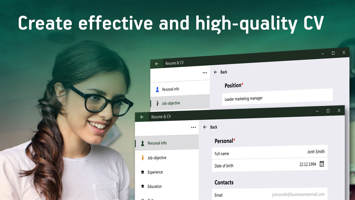 #1. CV Master - Resume Builder & Templates (Windows) 来自: Tool-Style