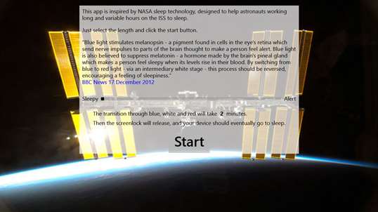 NASA Sleep Inducer screenshot 1