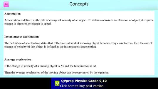 QVprep Lite Physics Grade 9 10 screenshot 5