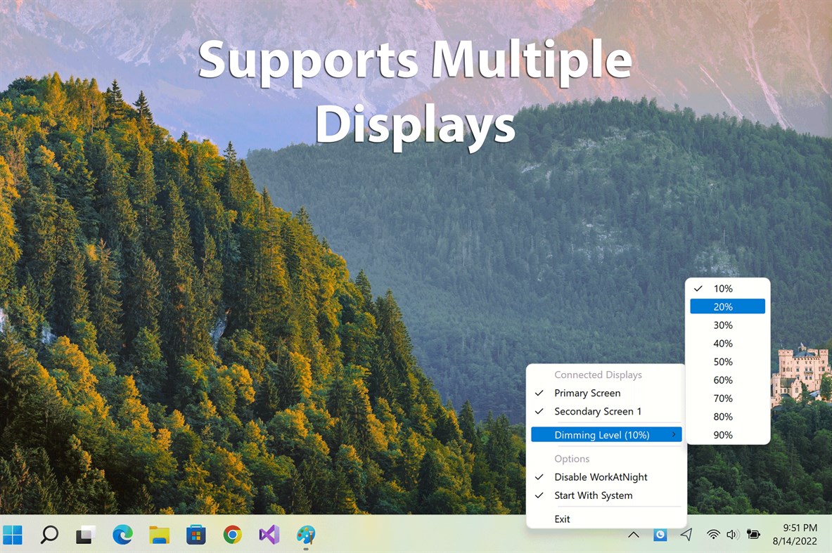 #3. Brightness Below Minimum Setter (Windows) Podle: EvlarSoft LLC