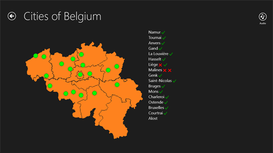 Geo Quiz : Belgium screenshot 1
