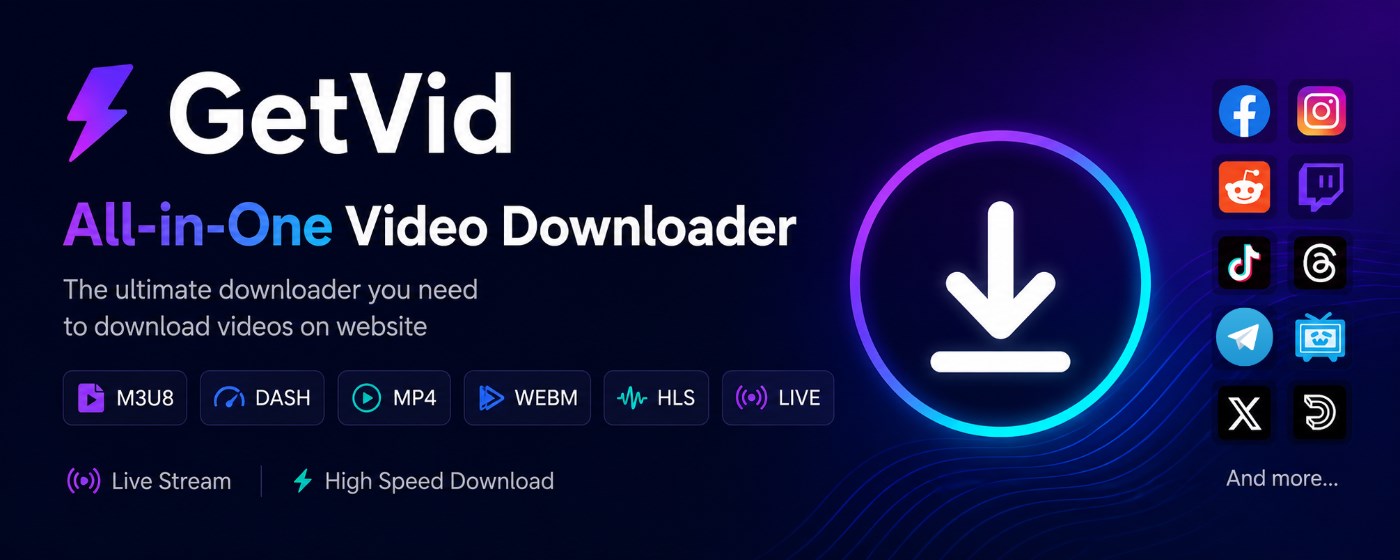 GetVid - Video Downloader