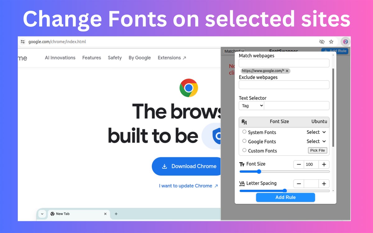 fontSwap - Custom fonts for every... Estadísticas, descargas y ...
