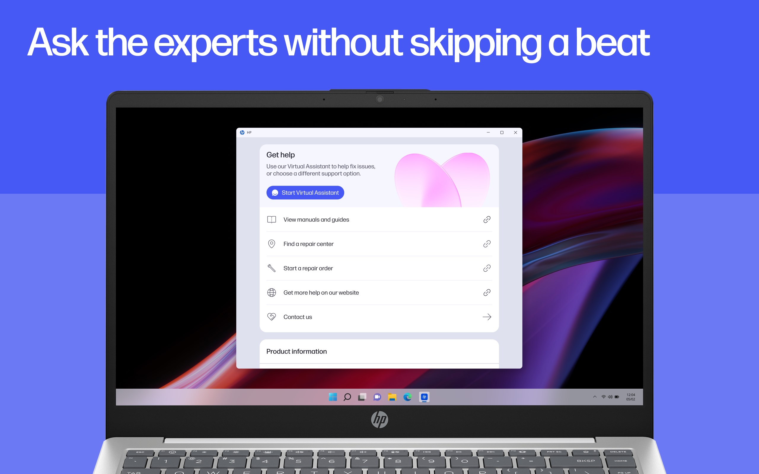 HP screenshot
