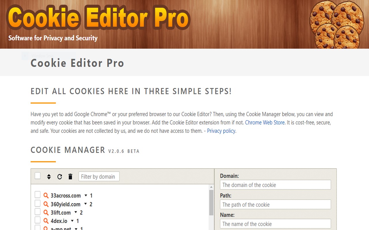 Cookie Editor Pro