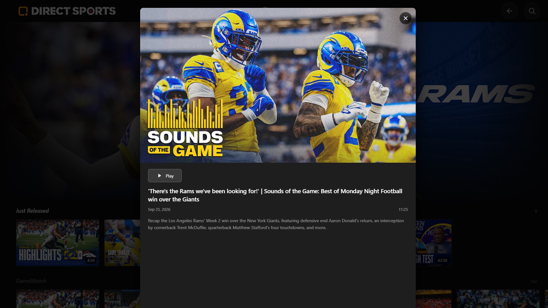 DSN: Direct Sports Network screenshot