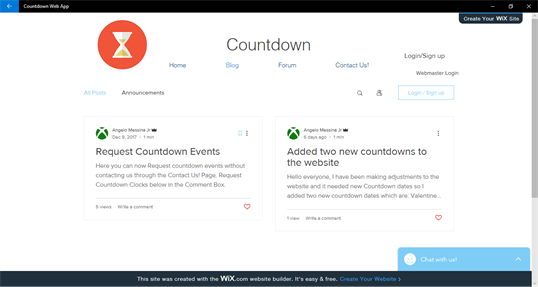 Countdown Web App screenshot 2