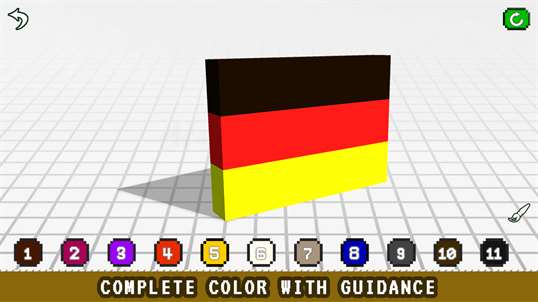 Flags 3D Color by Number - Voxel Coloring Book screenshot 2