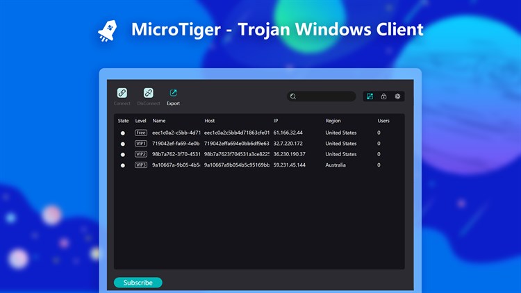 MicroTiger - Socket5 Proxy - PC - (Windows)