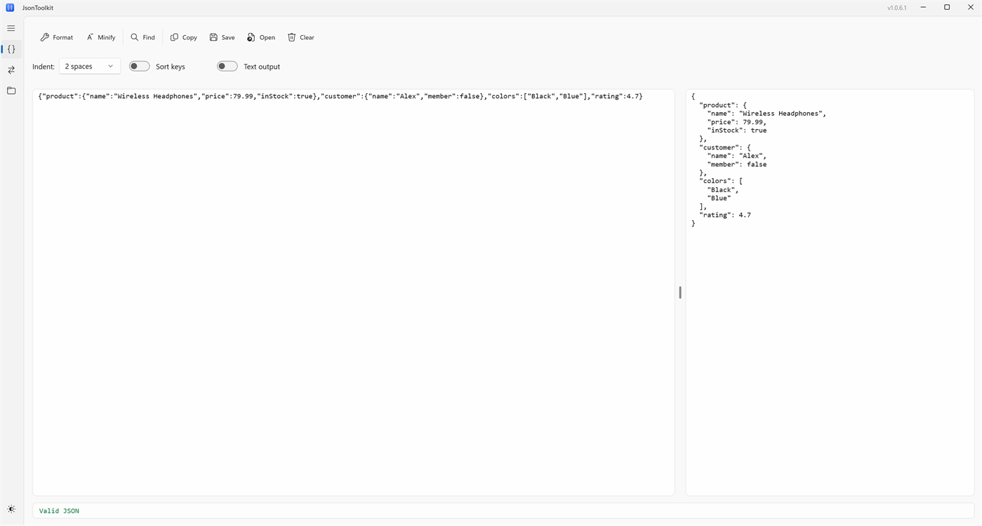 #2. Json tools (Windows) 게시자: sidkadagad