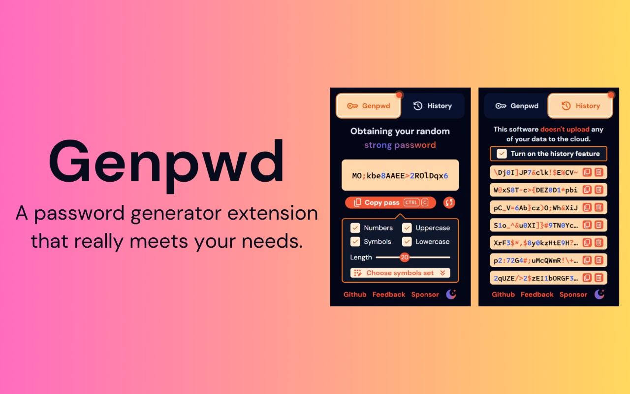 Genpwd | Strong Password Generator