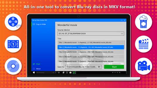Blu-ray Video Grabber PRO for Windows 10 PC Free Download - Best