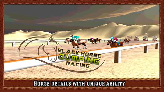 Black Horse Jumping Racing screenshot 2