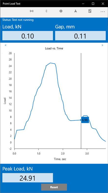 #1. Point Load Test (Windows) 由: Geotechnical Consulting and Testing Systems LLC