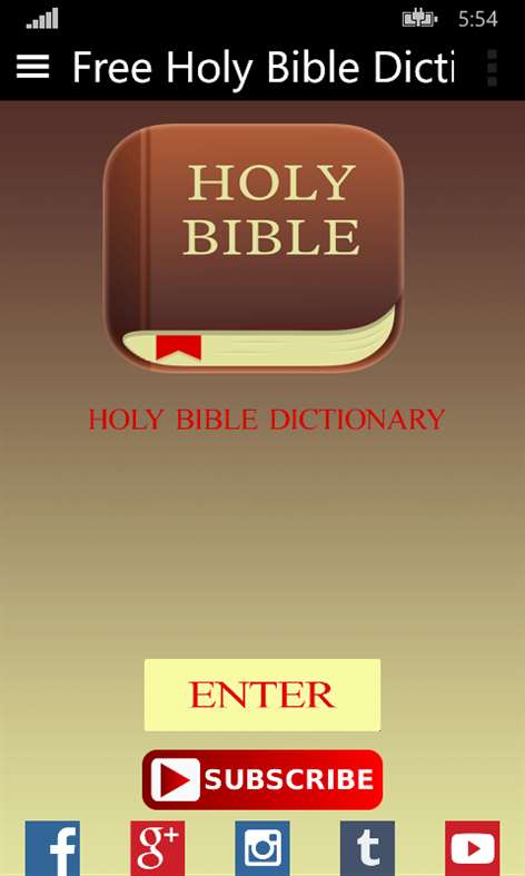 Free Holy Bible Dictionary Screenshots 1