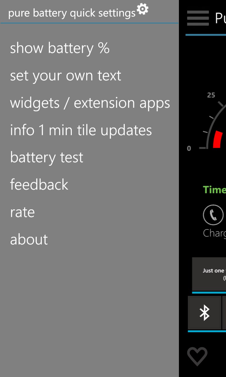 Pure Battery Indicator PRO for Windows 10 Mobile