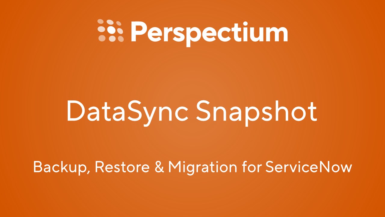 Snapshot 1 of Perspectium DataSync Snapshot