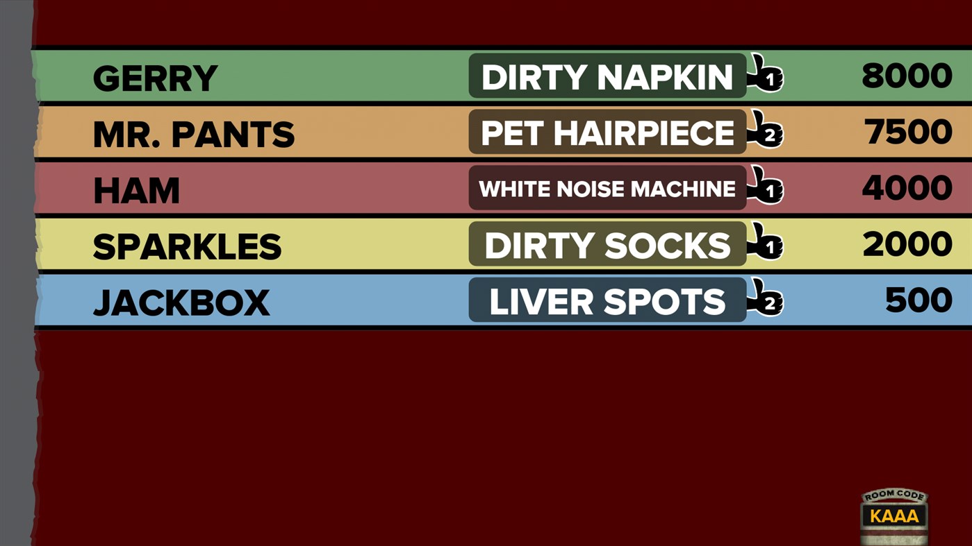 #6. Fibbage: The Hilarious Bluffing Party Game (Xbox) Av: Jackbox Games, Inc.