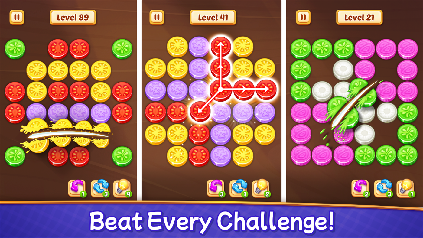 #6. Veggies Cut: Logic Puzzle Game (Windows) 由: RV AppStudios