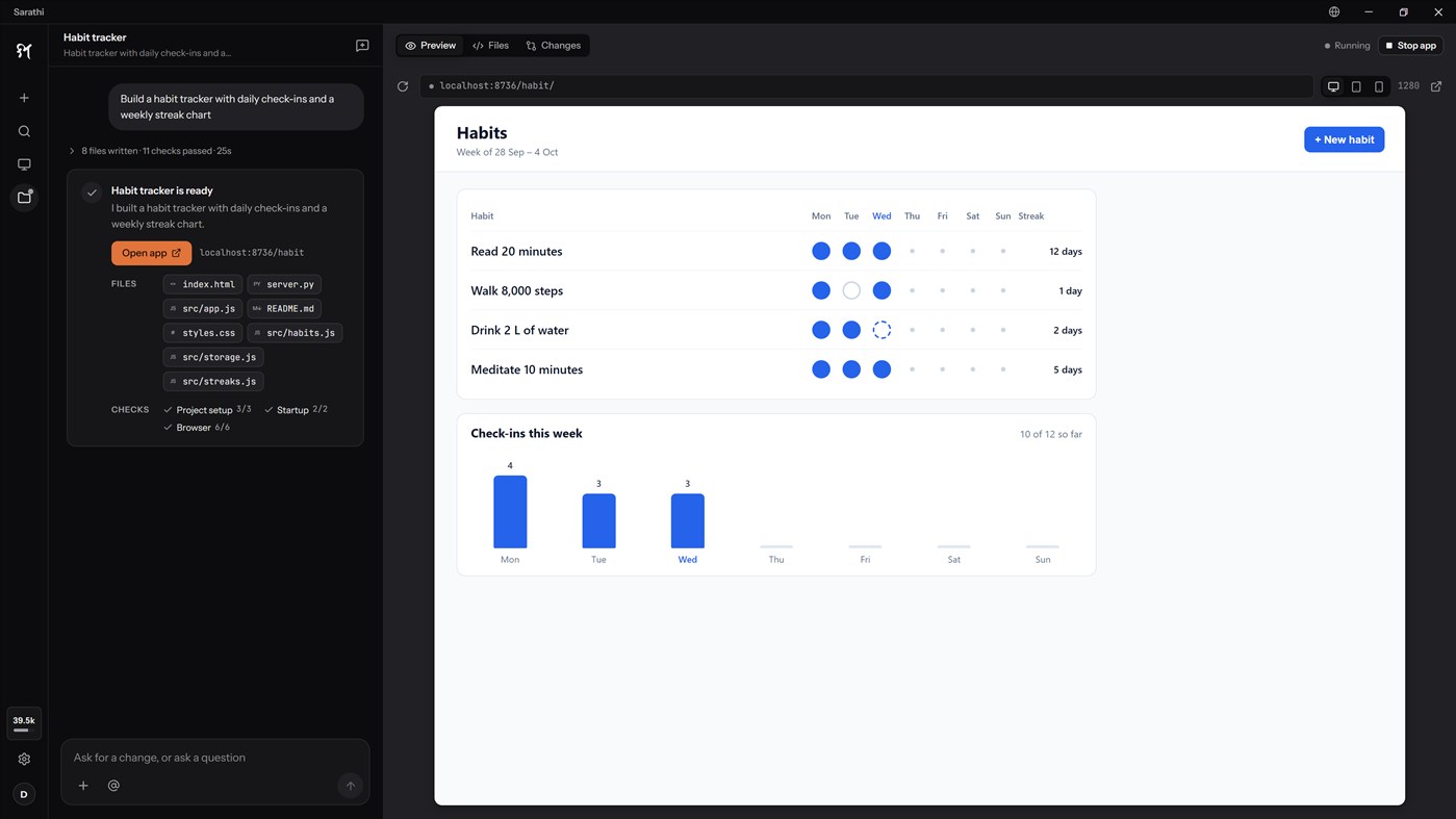 #2. Sarathi (Windows) Af: Bhaskara AI Labs