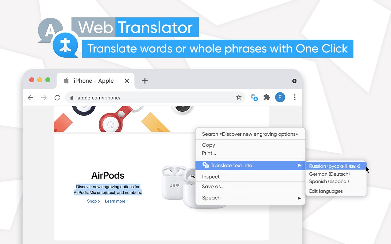 Translator - Select to Translate promo image