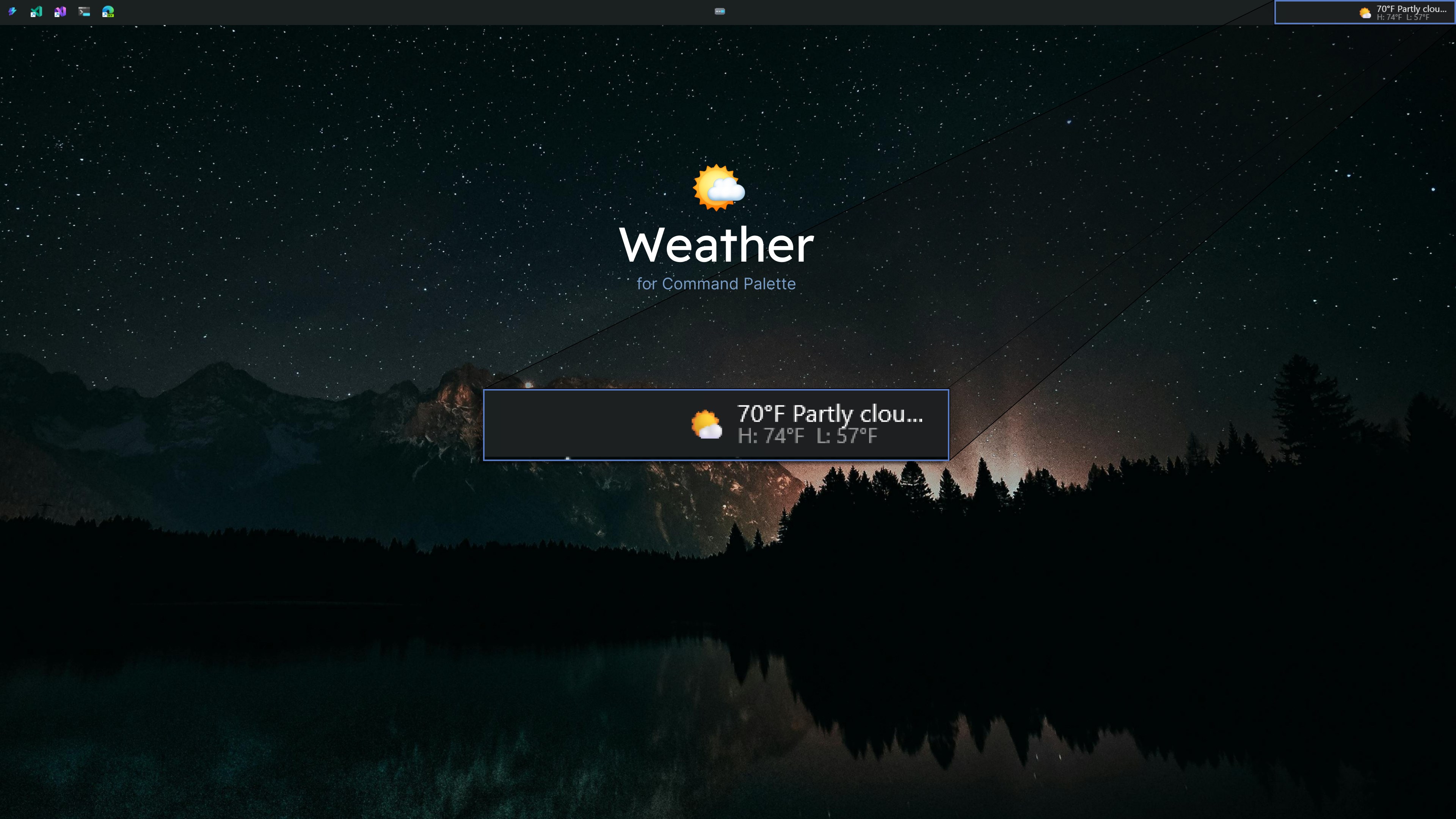 Weather for Command Palette screenshot