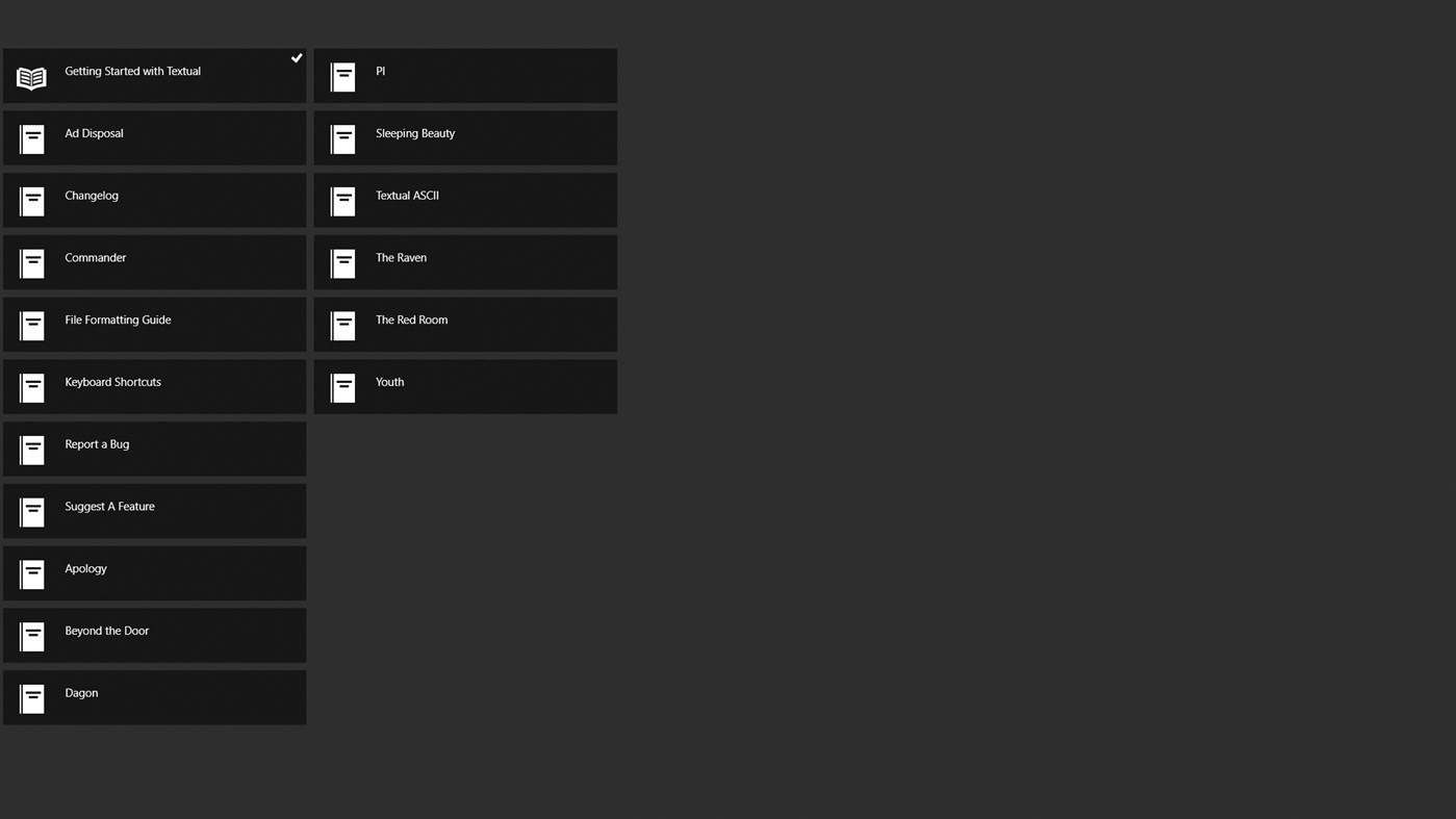 #2. Textual (Windows) 由: Samuel Wronski
