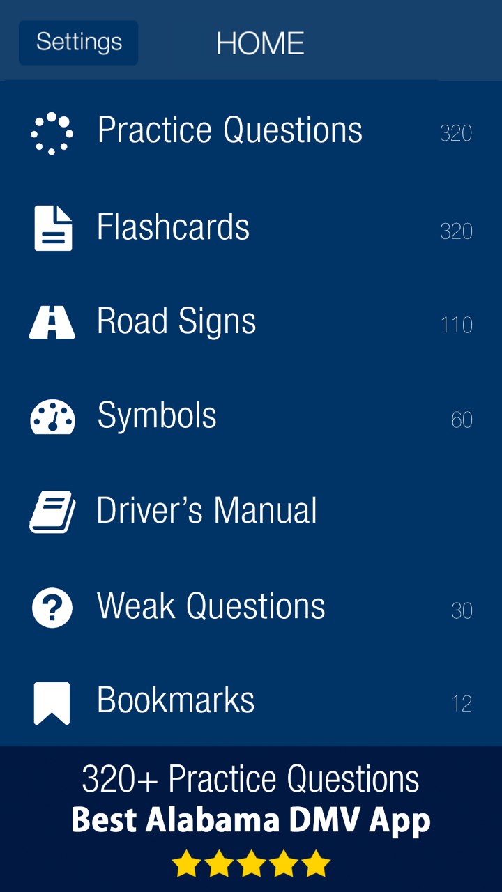 Alabama DMV Permit Test for Windows 10 Mobile