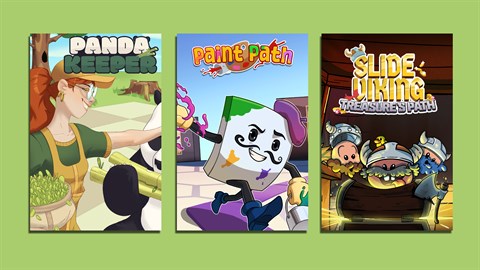 Paint Path + Panda Keeper + Slide Viking: Treasure's Path (Bundle)