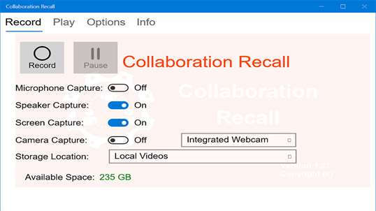 Collaboration Recall screenshot 1