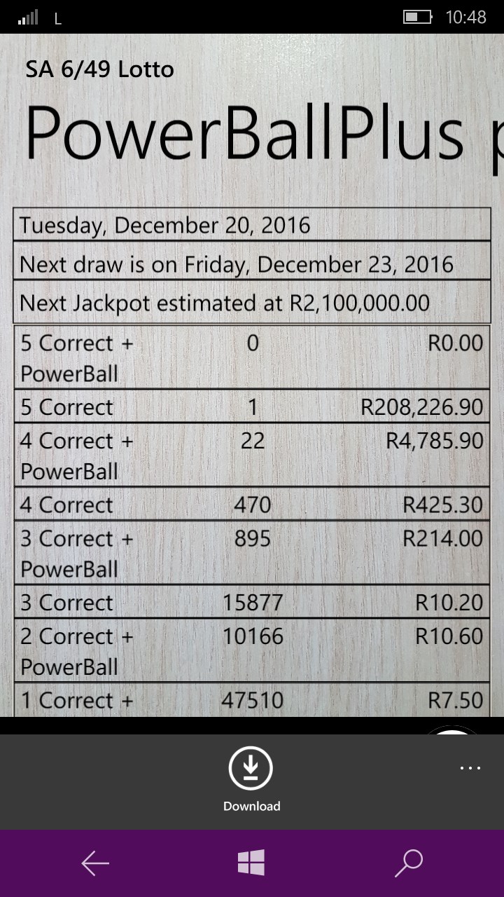 lotto and lotto plus payouts