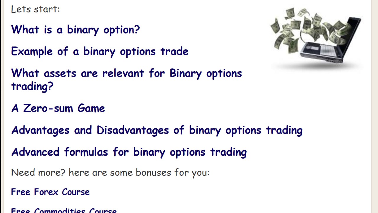 Binary options game app