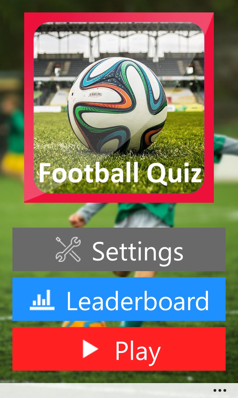 The Great Football Quiz