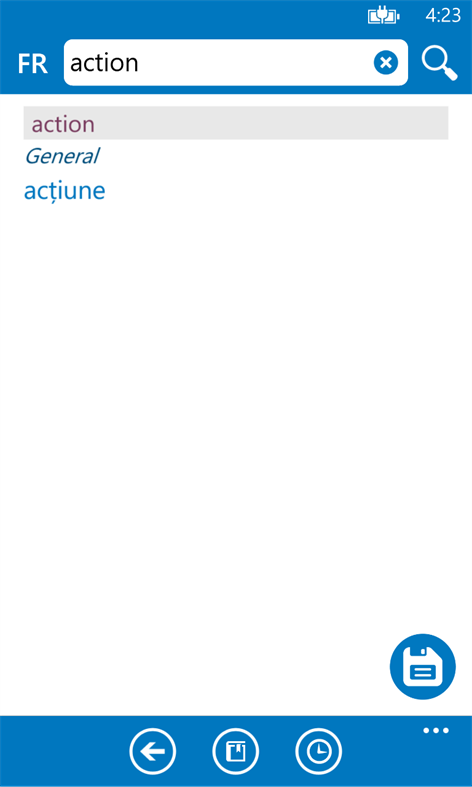 Romanian French dictionary ProDict Screenshots 2
