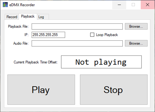 eDMX Recorder screenshot 2