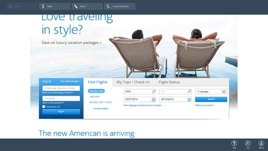 American Airlines screenshot 2