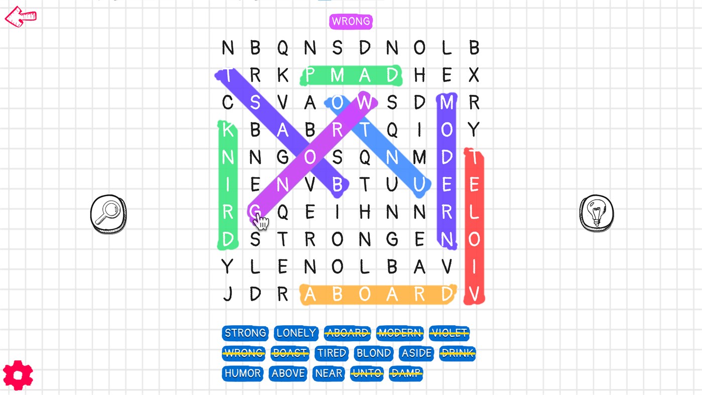 #6. Word Search Challenge (Windows) Podle: PandaSoftwares