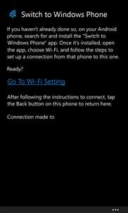 Switch to Windows Phone screenshot 2