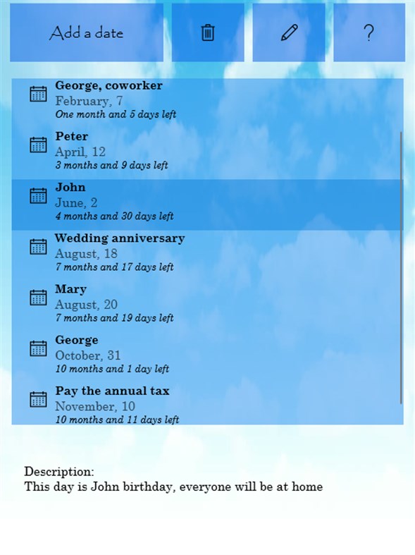 #9. DateRemember (Windows) Ved: EdCFong Developer