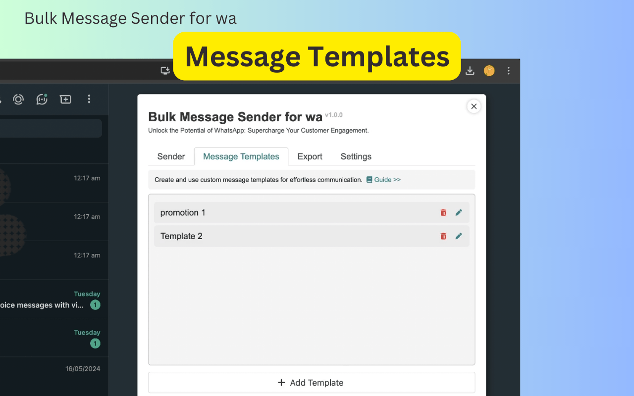 Bulk Message Sender for wa