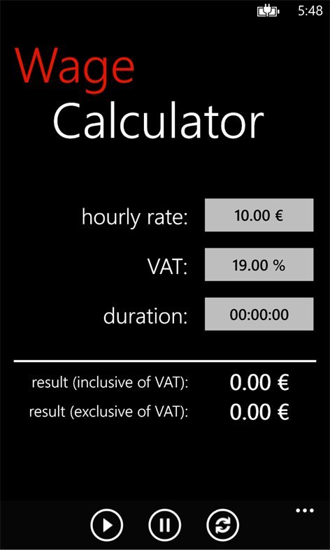 Wage Calculator Screenshots 1