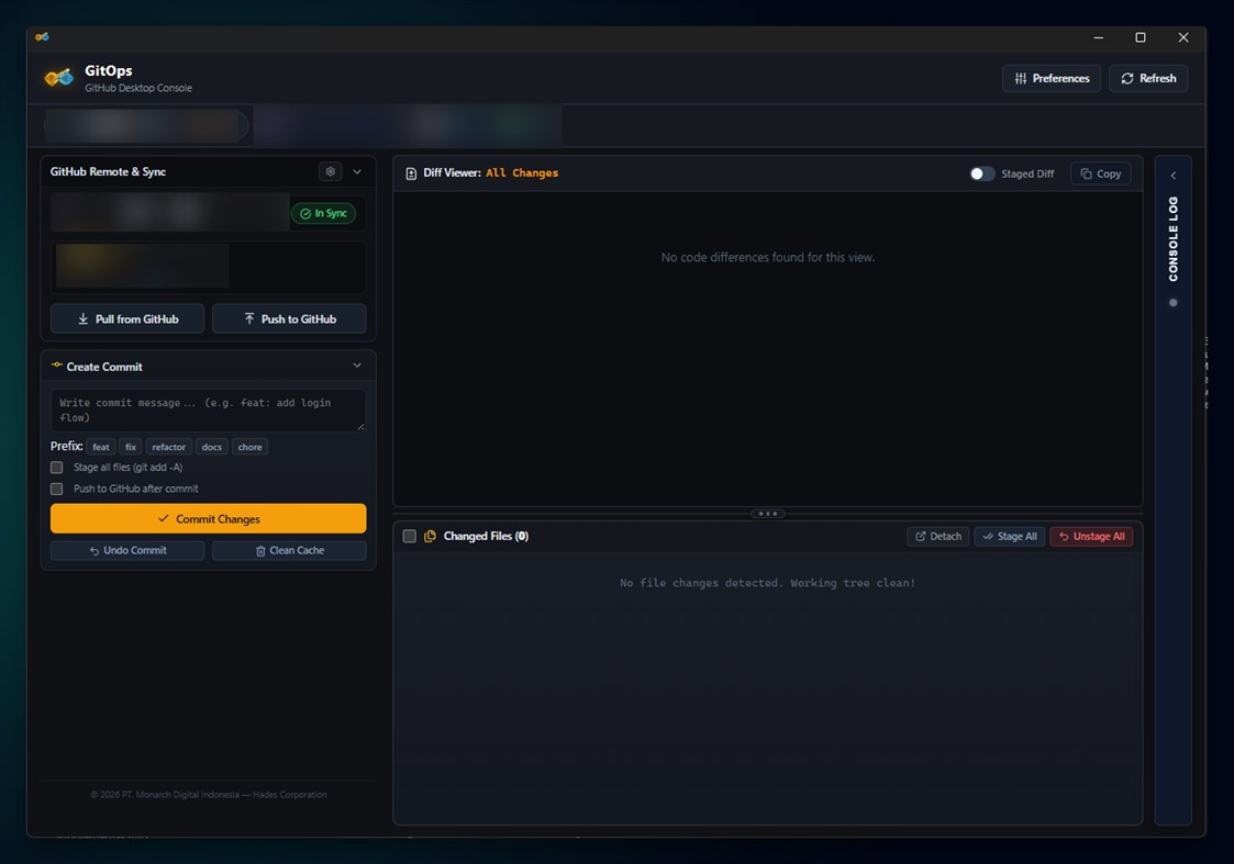 #4. GitOps - Minimalist Git & GitHub Client (Windows) Przez: Hades Corporation
