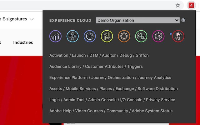 Adobe Experience Cloud Bookmarks