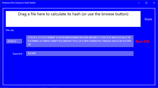 Penteract File Checksum-Hash Verifier screenshot 4